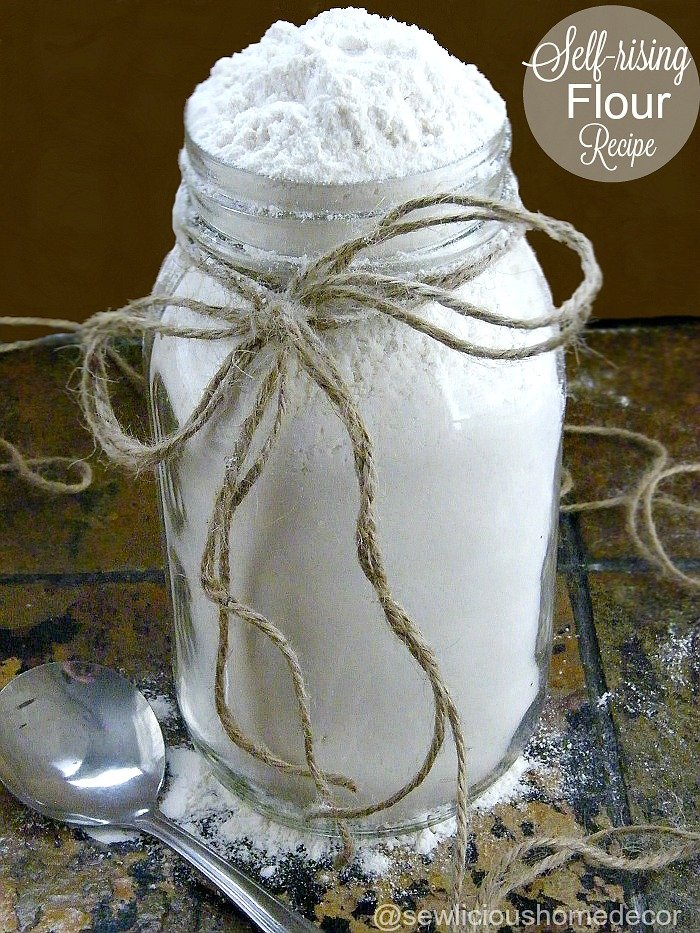 How To Make Self Rising Flour Recipe With Baking Powder Salt and Flour - SewLicious Home Decor