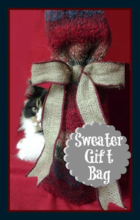 Sweater Gift Bag at sewlicioushomedecor.com
