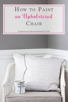 If you're looking for a super quick redo for your reupholstered pieces, this is it! Painting an Upholstered Chair was a really quick project, and I finished it in around 2-3 hours.