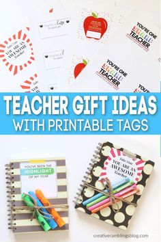 Easy Teacher Gift Ideas They Will Appreciate - Learn how to put together the perfect teacher gift and get these FREE printable gift tags. #gift #teacher #craft #diy