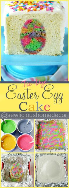 Easter Egg Cake Tie Dye at sewlicioushomedecor.com