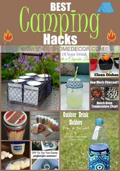 Best DIY Camping Hacks for your Summer VaCa! sewlicioushomedecor.com