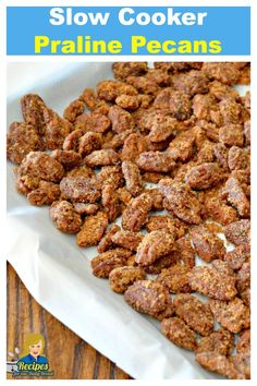 These CrockPot Praline Pecans are sweet, crunchy, easy to prepare and super delicious using your slow cooker.    #slowcooker #crockpot #pecans #pralinepecans #candy
