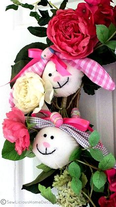 Bunny Wreath Tutorial. sewlicioushomedecor.com