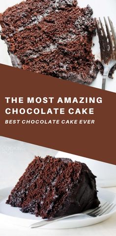 You won’t find a better chocolate cake recipe than this one. You will be amazed at how good it is, and you will amaze those that you make if for.  #cake #cakerecipes #baking #desserts #dessertfoodrecipes #dessertrecipes