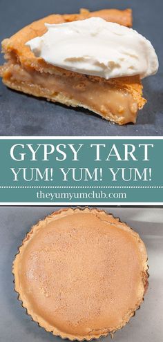 Maybe not everybody's school pudding but this School Pudding Gypsy Tart will be a favorite for some. Baked muscovado sugar and evaporated milk. Yum!  #gypsytart #desserts #food #foodie #recipes #sweetrecipes
