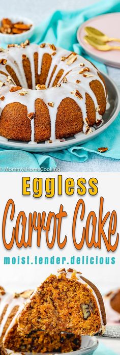 Eggless Carrot Cake - Mommy's Home Cooking