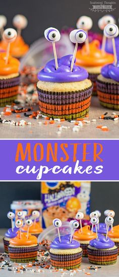 These Easy Monster Cupcakes are Perfect for Halloween!