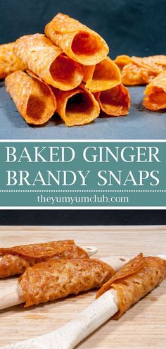 Crunchy and sweet ginger brandy snaps. A delicious sweet on their own or stuff with cream and sprinkle with icing sugar to make a fantastic dessert. Yum!  #randysnaps, #brandy, #brandycandy, #gingersnaps, #brandygingersnaps, #yorkshirebrandysnaps, #theyumyumclub, #food, #foodie, #desserts