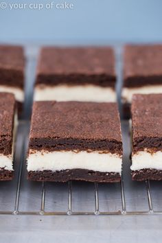 The best cake mix dessert, Cake Mix Oreo Bars. I make mine with extra filling because why not right!?