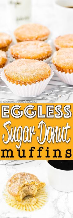 Eggless Sugar Donut Muffins - Mommy's Home Cooking