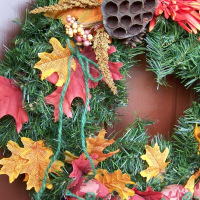 Fall wreath with pumpkin tutorial
