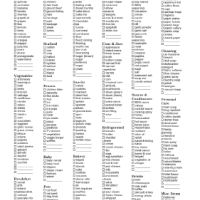 45 Printable Grocery Shopping Lists {Printables}