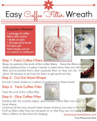 Easy Coffee Filter Wreath Tutorial