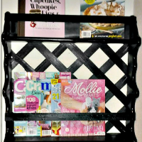 Magazine shelf makeover fb