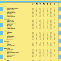 Daily Cleaning Chore Chart-FREE Printable