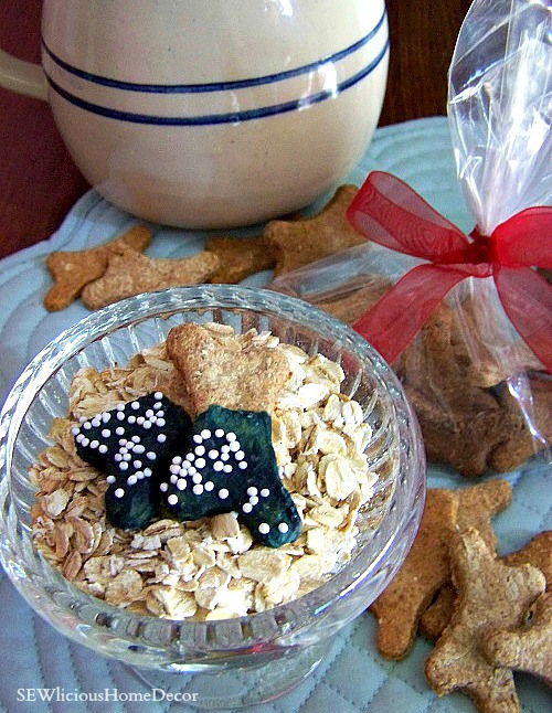 Oatmeal dog biscuits