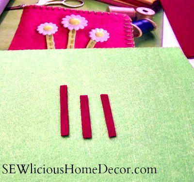 needle holder flower stem sewing tutorial