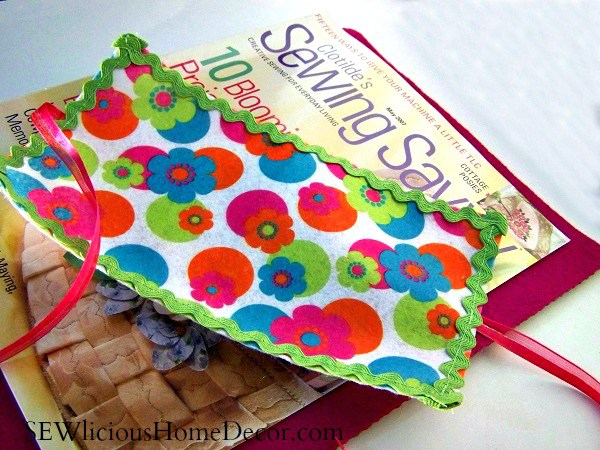 needle sewing holder rick rack tutorial