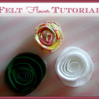 felt flower tutorial