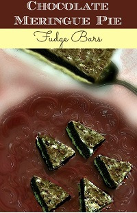Chocolate Meringue Pie Fudge Bars
