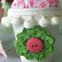 Flower Pot Pin Cushions