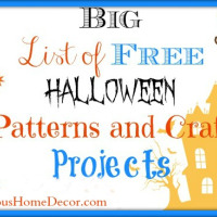 Big list of Halloween Patterns and Craft Projects