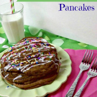 Chocolate Cake Batter Pancakes