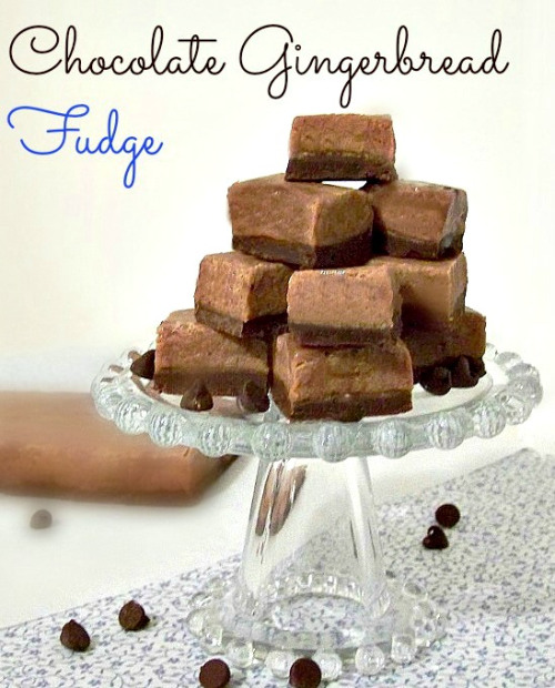 Chocolate Gingerbread Fudge