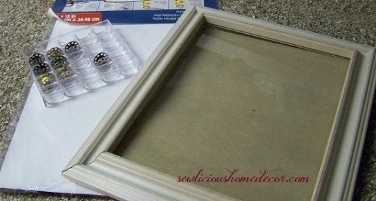 Magnetic Sewing Bobin picture frame supplies