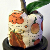 how to make a fabric pumpkin tutorial