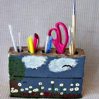 Brick Pen and Pencil Holder