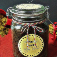 Cinnamon Vanilla cocnut oil honey sugar scrub