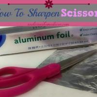 How to sharpen scissors pinterest