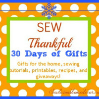 sew thankful 30 days of Thanksgiving gifts