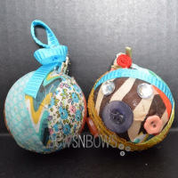 DIY craft room christmas ornaments