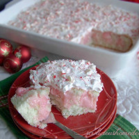 Peppermint Poke Cake