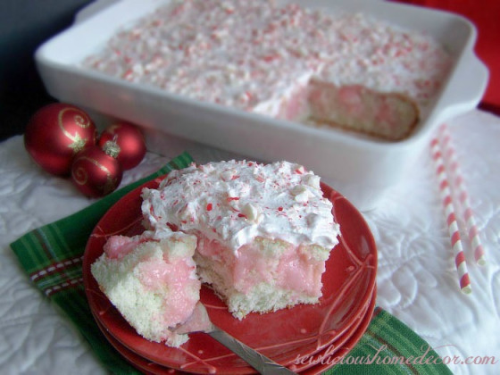 Peppermint Poke Cake
