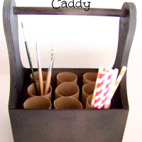 Toilet Paper Roll Craft Room Supply Caddy-2