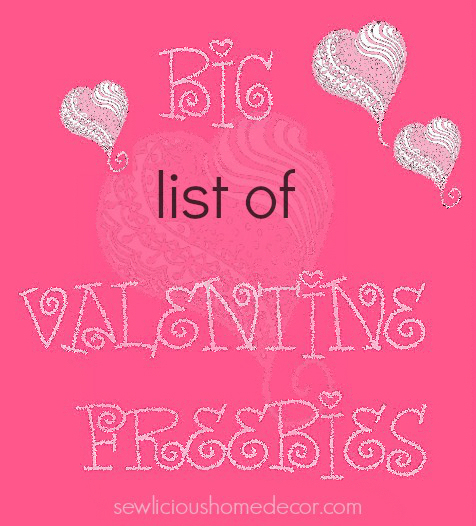 Big list of valentine freebies Saturday SHOW=licious Craft and Recipe Showcase!