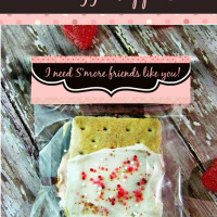 Valentine S'mores Bars with Baggie Toppers Printable