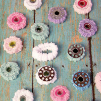 Pony Tail Holders turned into Bobbin Holders