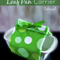 DIY Insulated Loaf Pan Carrier Using A Kitchen Towel