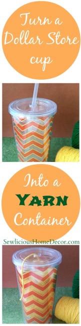 #Cup to #Yarn Container at SewliciousHomeDecor.com