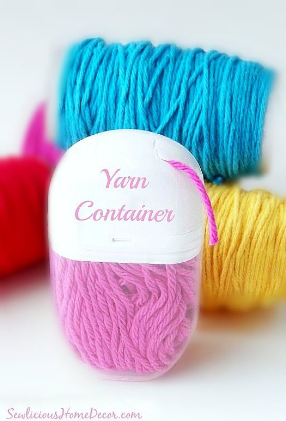 Yarn container at sewlicioushomedecor.com