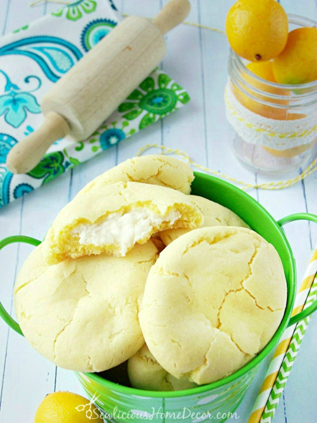 A-bucket of #Lemon-Pudding-Cheesecake-Cookies-created-by-sewlicioushomedecor