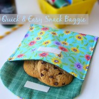 Quick and Easy Snack Baggie {reusable}