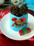 Holiday Basket Napkin Tutorial at sewlicioushomedecor.com
