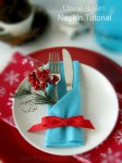 Utensil Holder Napkin Tutorial at sewlicioushomedecor.com