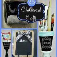 25 DIY Chalkboard Paint Craft Ideas 